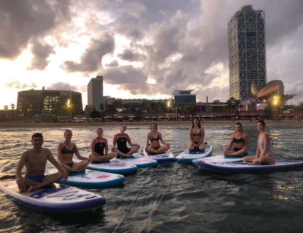 SUP Yoga Barcelona 3 SUP Yoga barcelona Clases de SUPYoga Barcelona