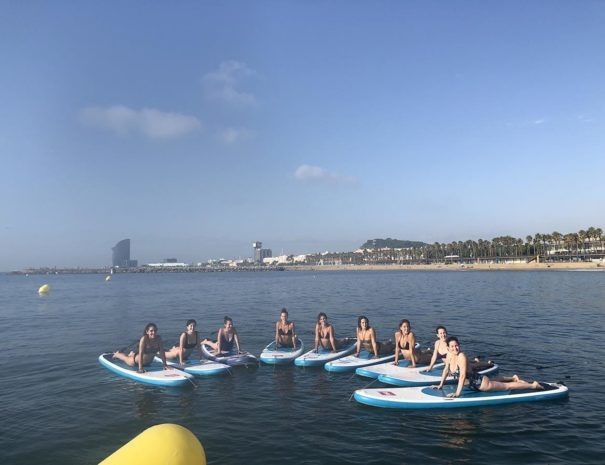 SUP Yoga Barcelona 4 SUP Yoga barcelona Clases de SUPYoga Barcelona